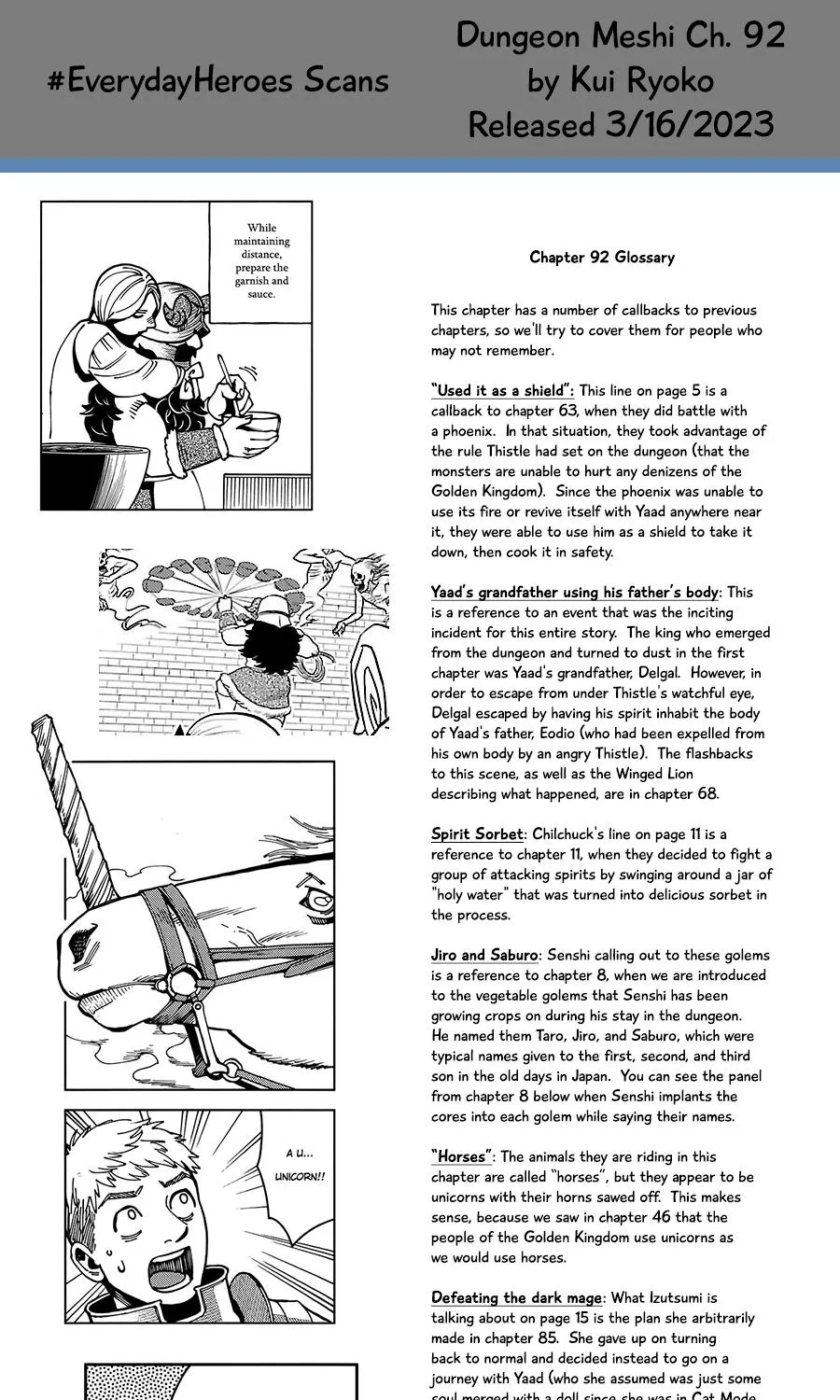 Read Dungeon Meshi EN Manga Online