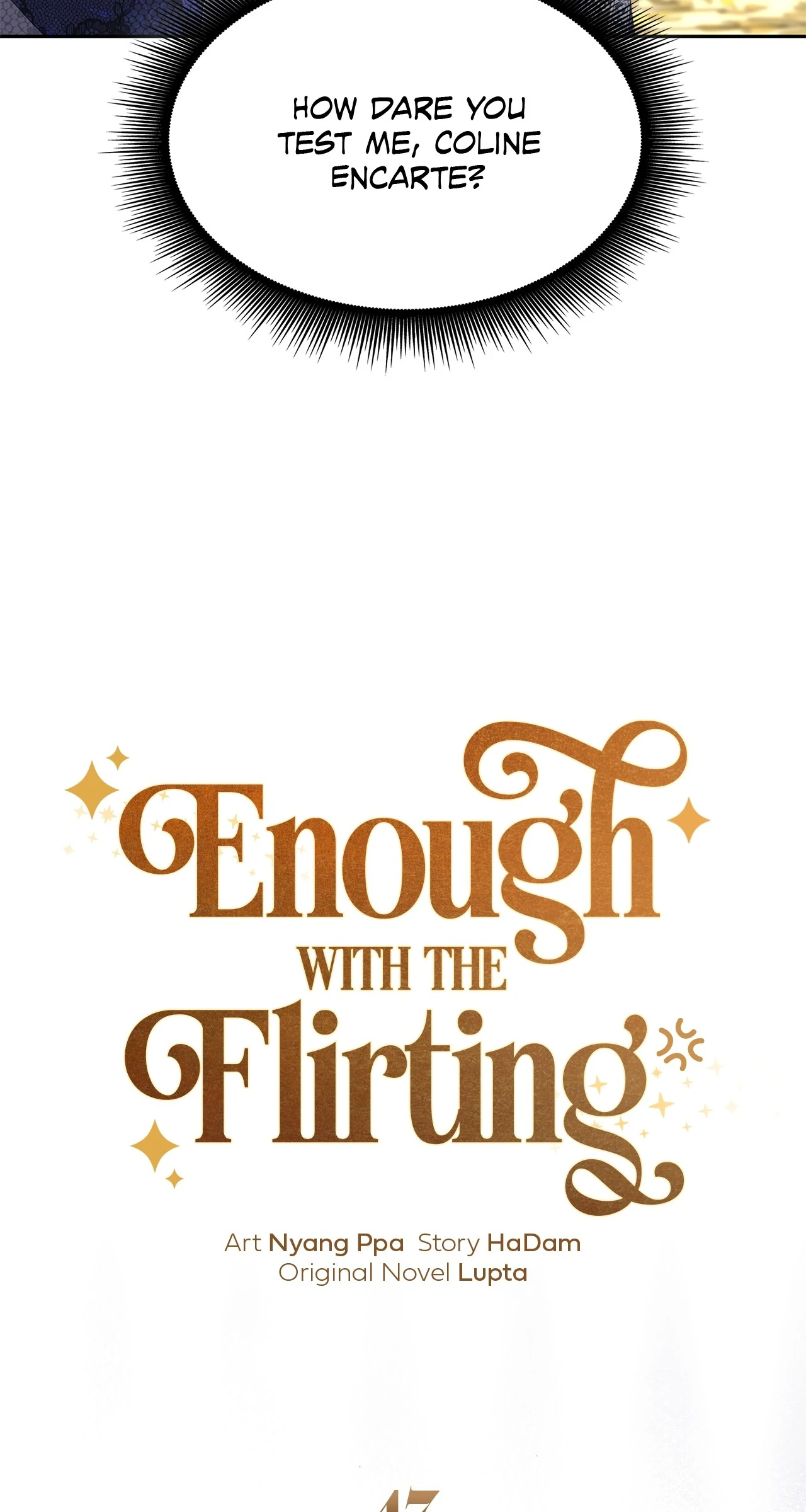 Read Enough with the Flirting EN Manga Online