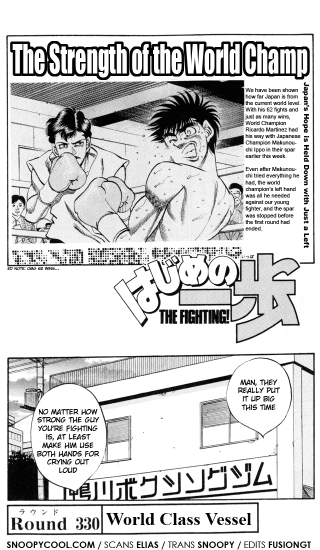 Read Hajime no Ippo Fighting Spirit EN Manga Online