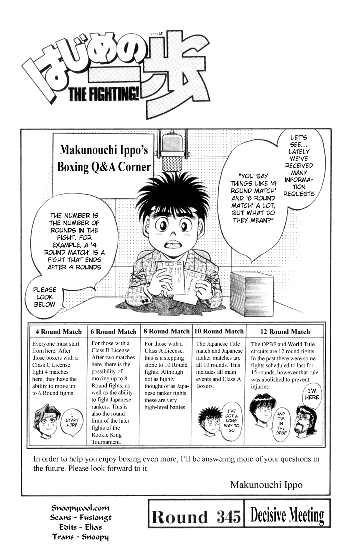 Read Hajime no Ippo Fighting Spirit EN Manga Online