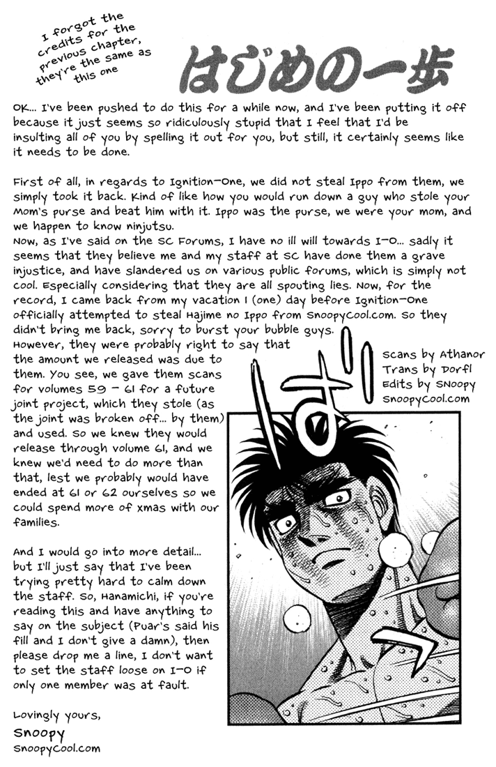 Read Hajime no Ippo Fighting Spirit EN Manga Online
