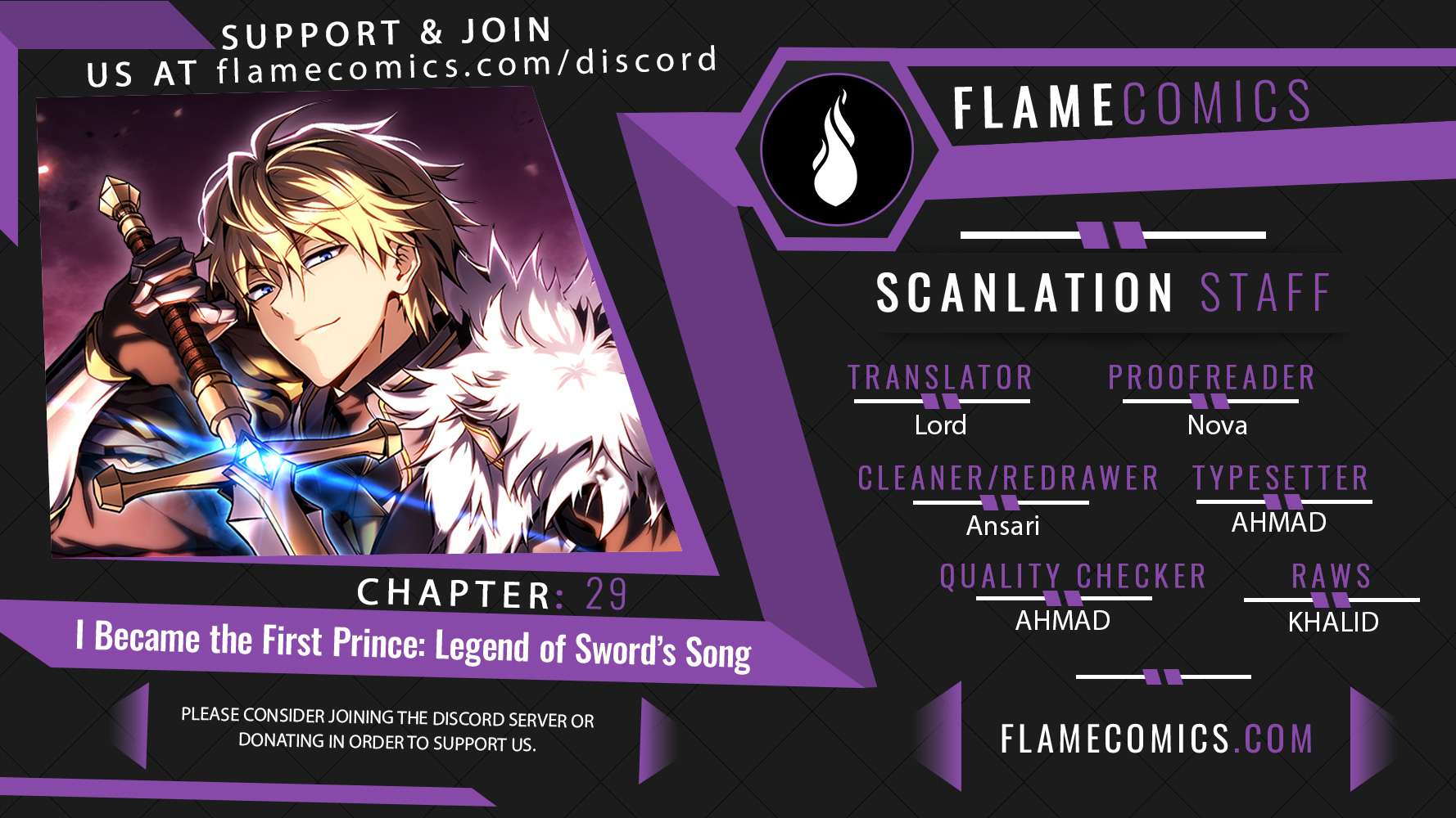 Read I Became the First Prince Legend of Sword’s Song EN Manga Online