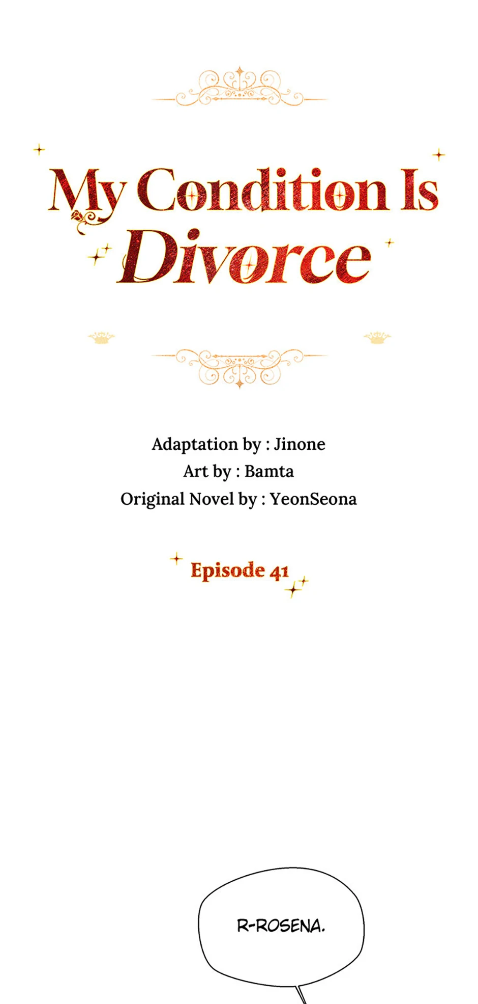 Read My Condition Is Divorce EN Manga Online