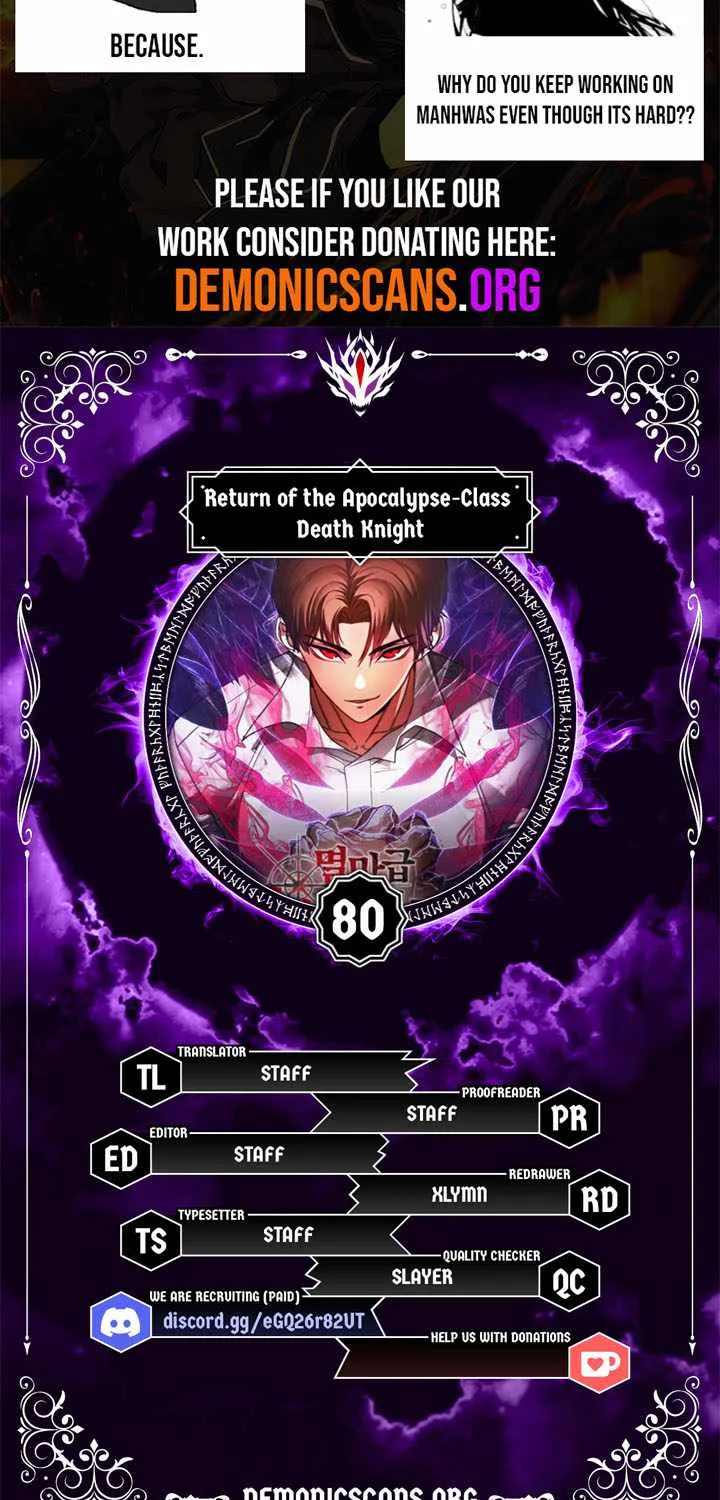 Read Return of the Apocalypse Class Death Knight EN Manga Online