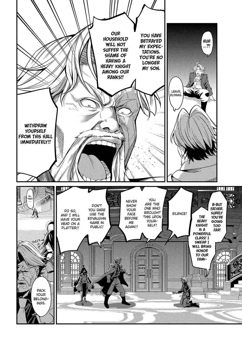 Read The Exiled Heavy Knight Knows How to Game the System EN Manga Online