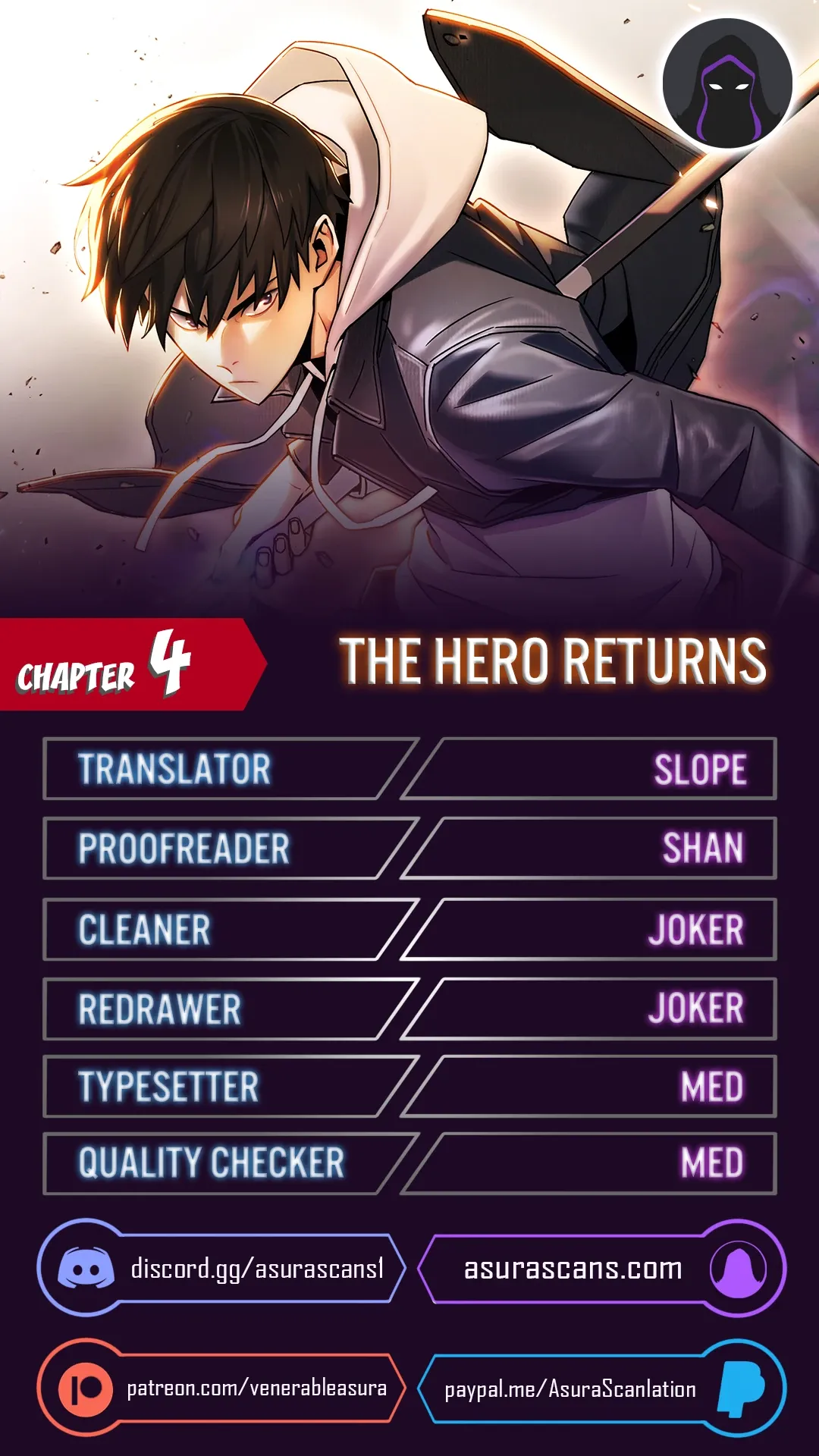 Read The Hero Returns EN Manga Online