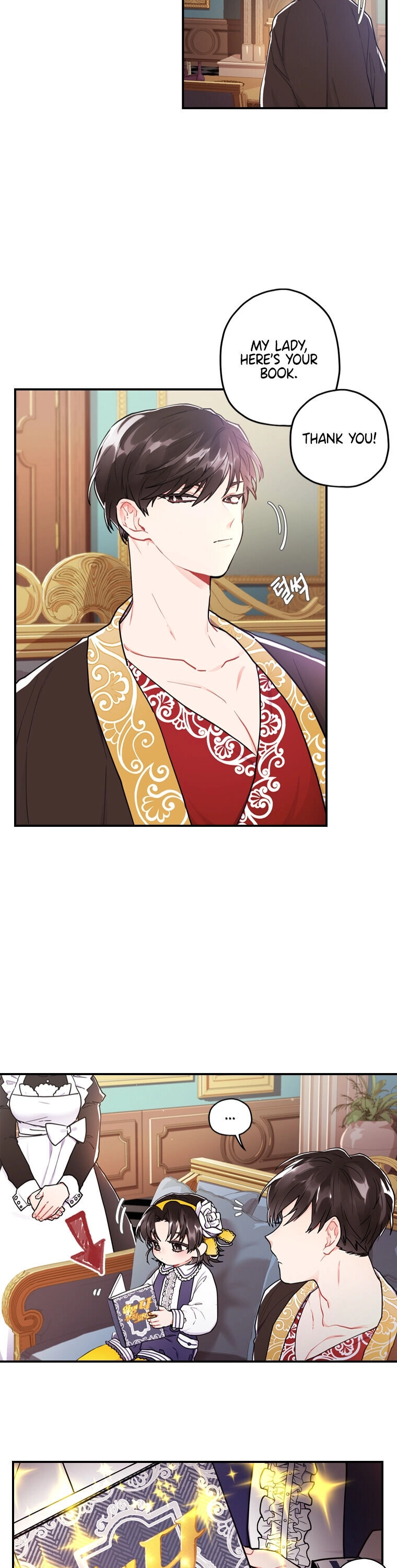 Read The Male Lead's Little Lion Daughter EN Manga Online