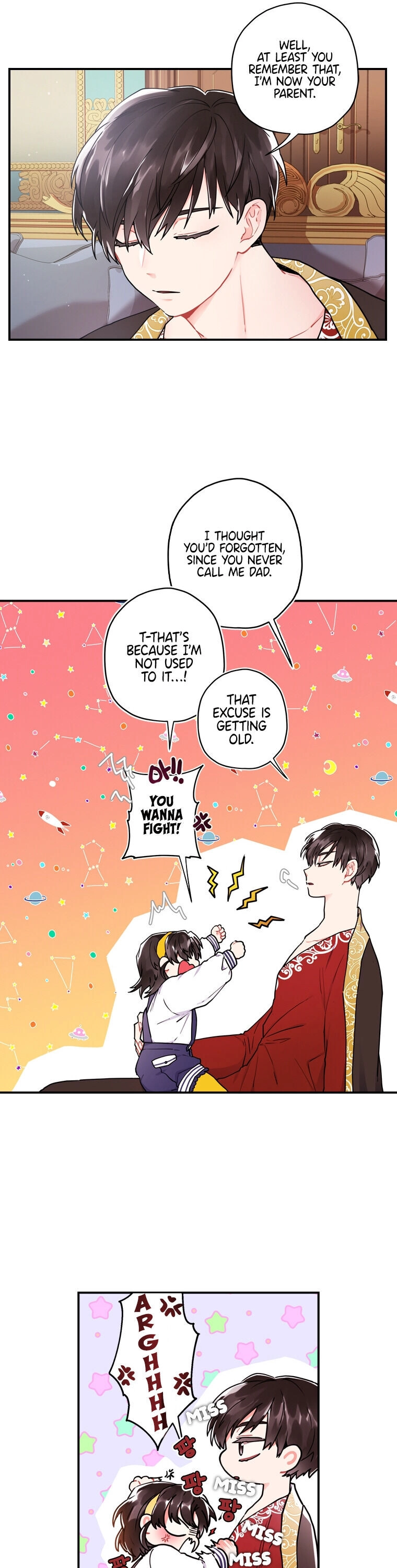 Read The Male Lead's Little Lion Daughter EN Manga Online