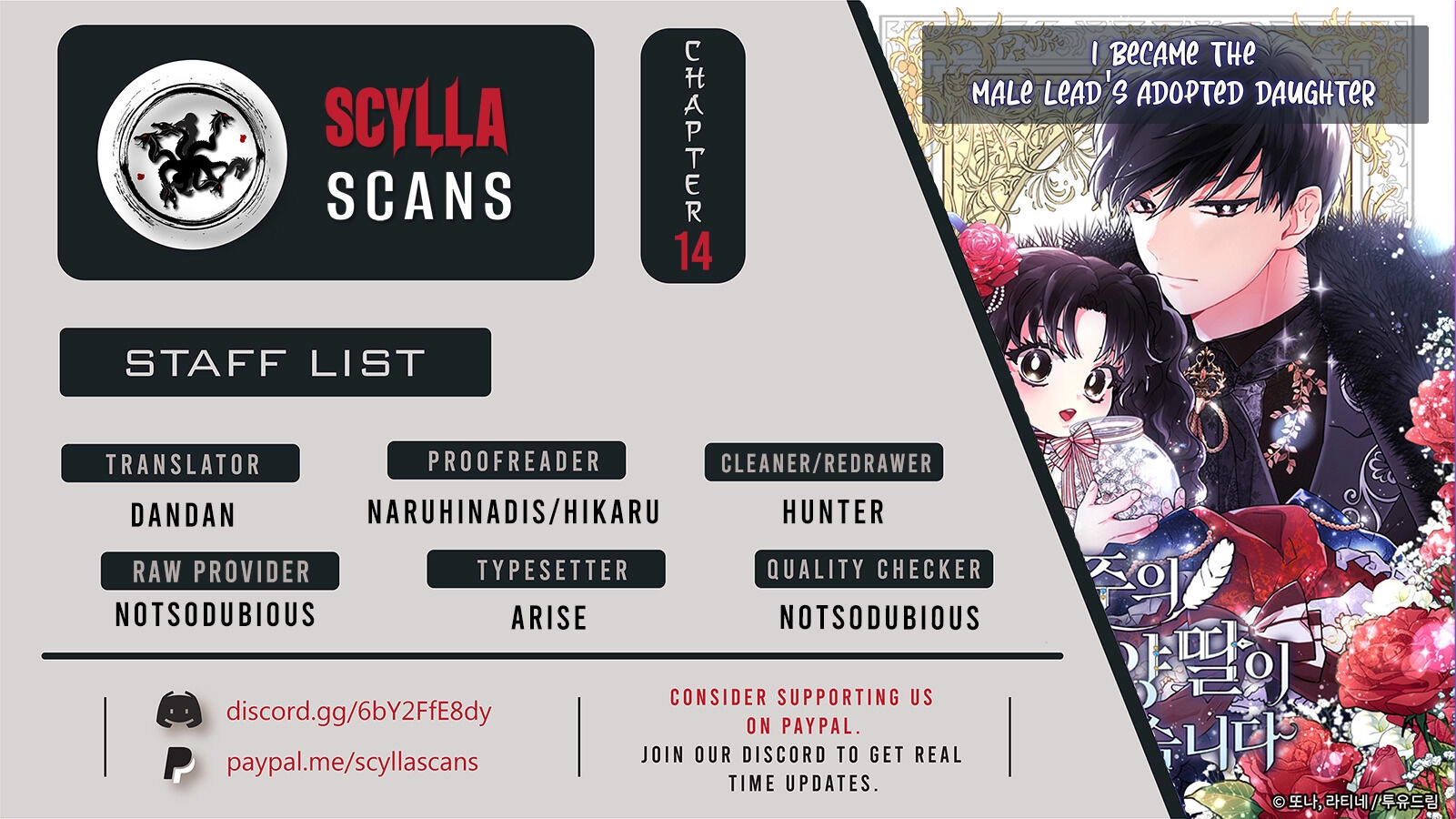 Read The Male Lead's Little Lion Daughter EN Manga Online