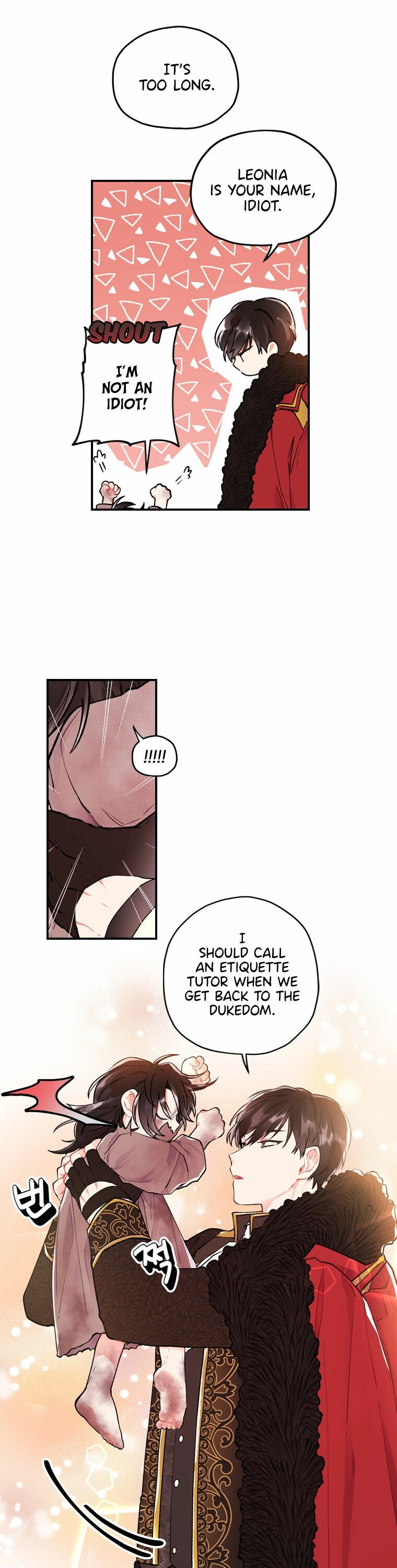 Read The Male Lead's Little Lion Daughter EN Manga Online