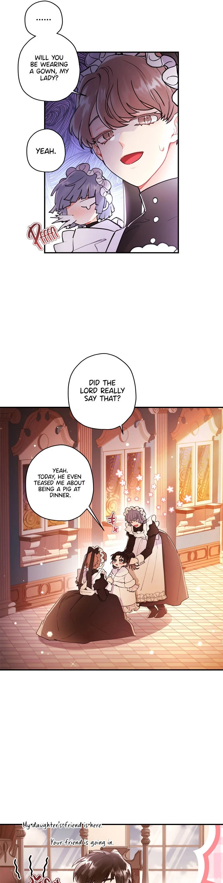 Read The Male Lead's Little Lion Daughter EN Manga Online