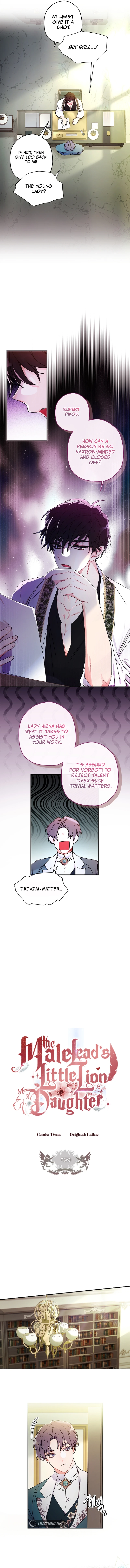 Read The Male Lead's Little Lion Daughter EN Manga Online