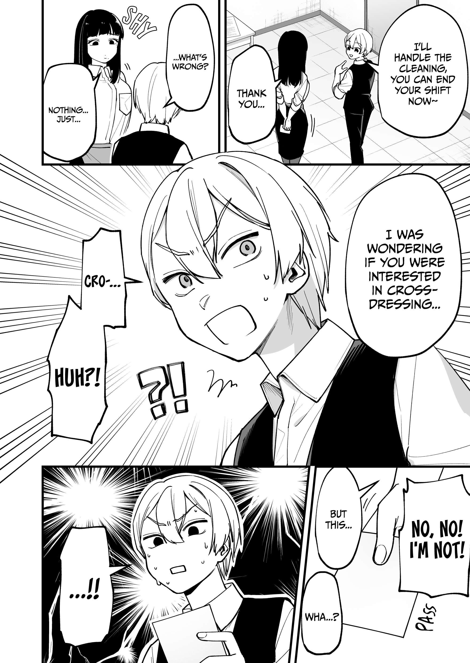 Read The Manager And The Oblivious Waitress EN Manga Online