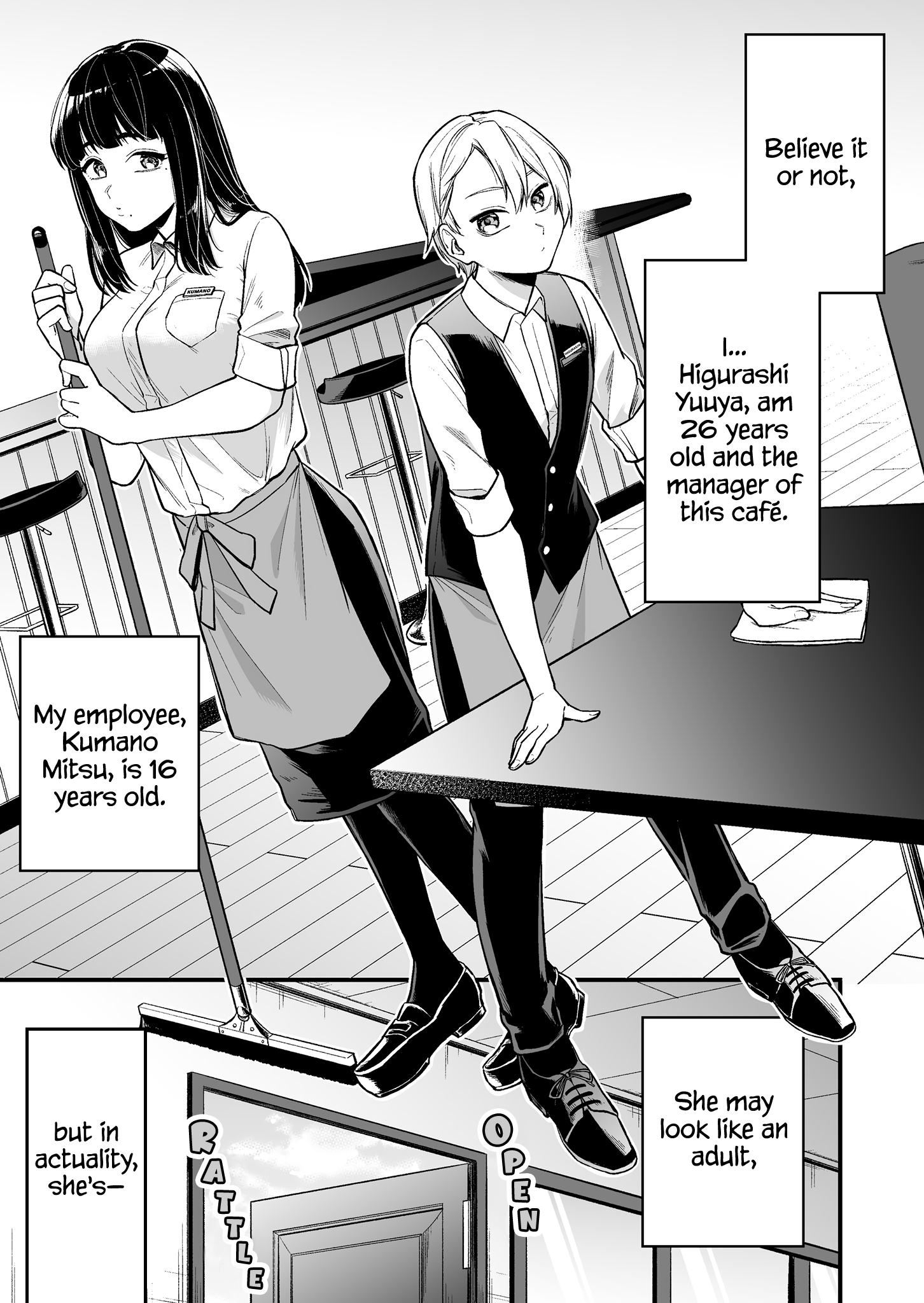 Read The Manager And The Oblivious Waitress EN Manga Online