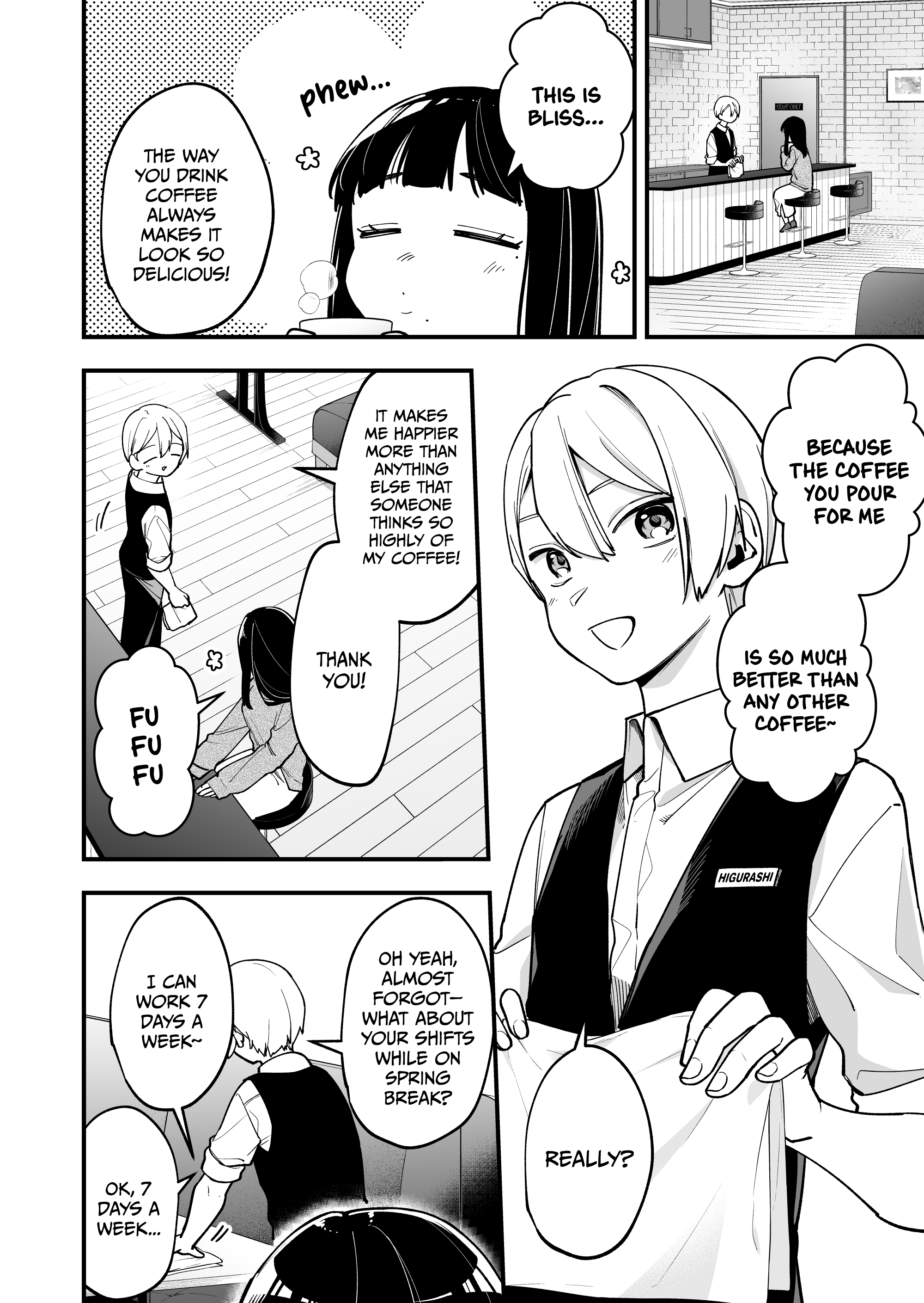 Read The Manager And The Oblivious Waitress EN Manga Online