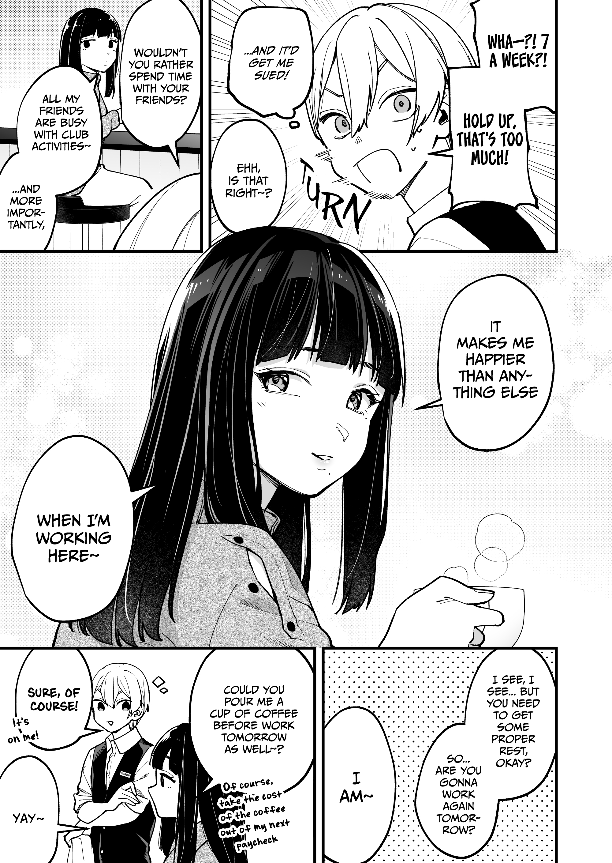 Read The Manager And The Oblivious Waitress EN Manga Online