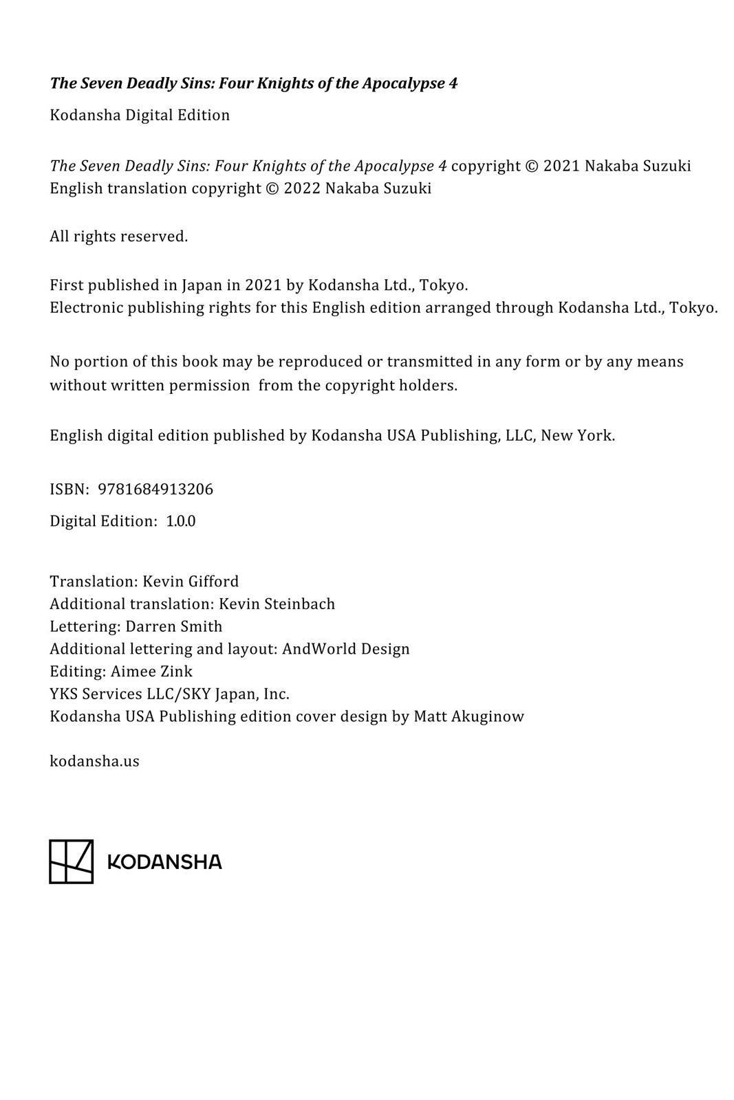 Read The Seven Deadly Sins Four Knights of the Apocalypse EN Manga Online