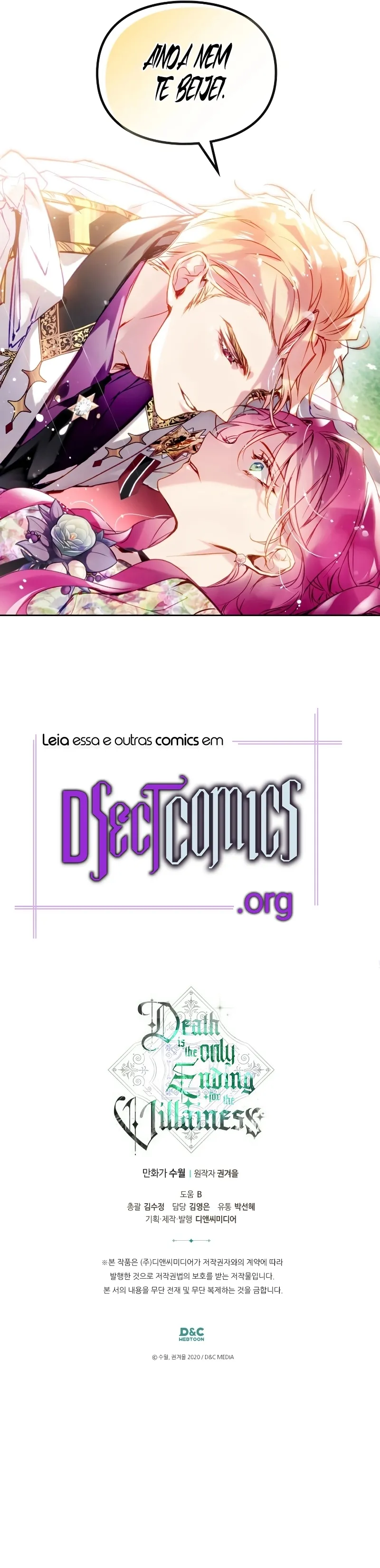 Read A Morte é o Único Final Para a Vilã PT Manga Online