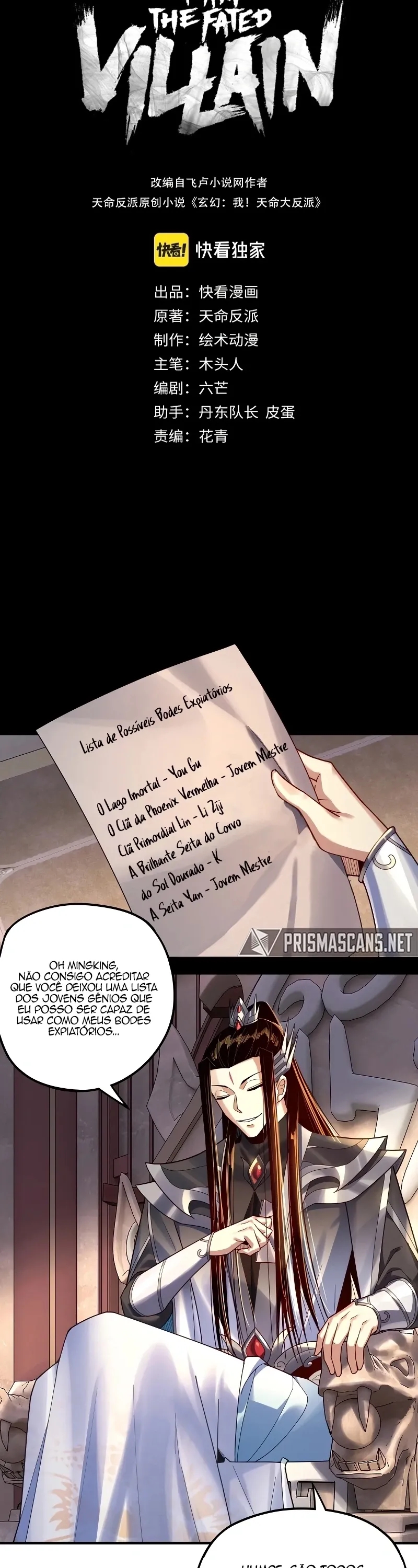 Read Eu Sou o Vilão Predestinado PT Manga Online