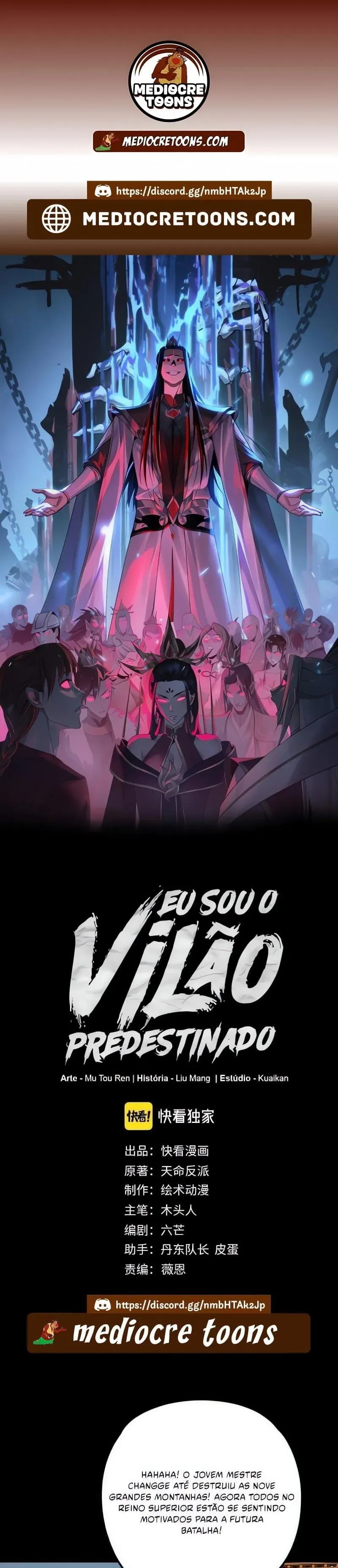 Read Eu Sou o Vilão Predestinado PT Manga Online