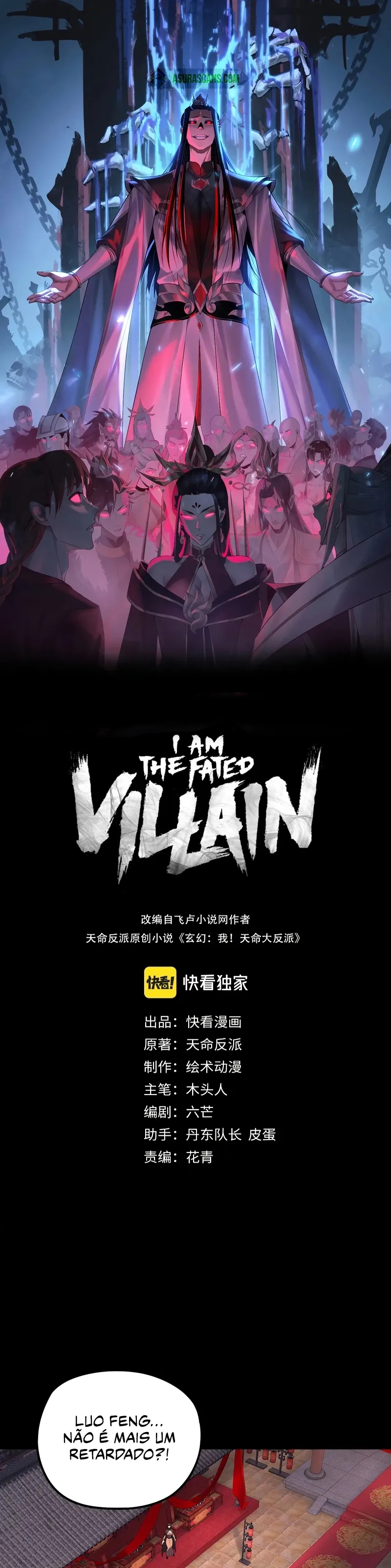 Read Eu Sou o Vilão Predestinado PT Manga Online