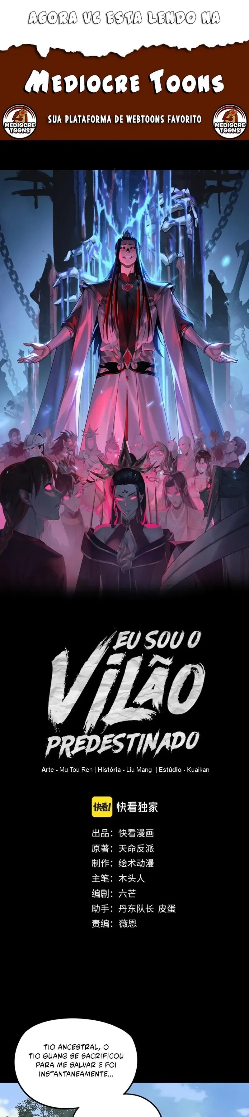 Read Eu Sou o Vilão Predestinado PT Manga Online