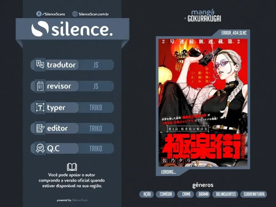 Read Gokurakugai A Luz Escura dos Problemas PT Manga Online