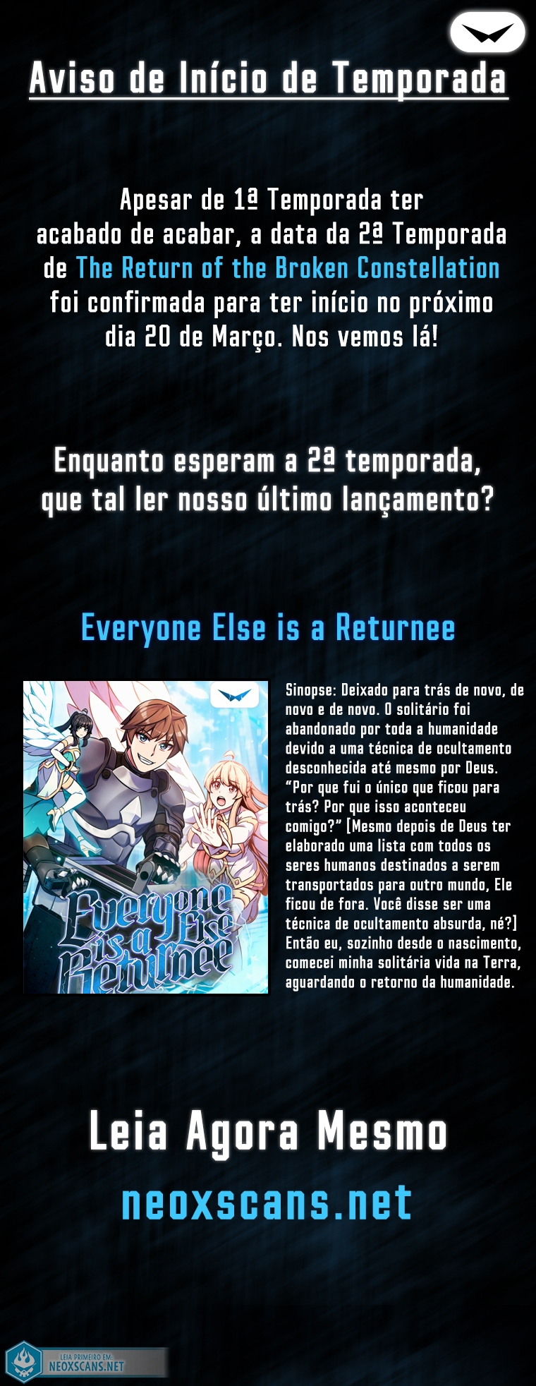 Read O Retorno da constelação perdida PT Manga Online