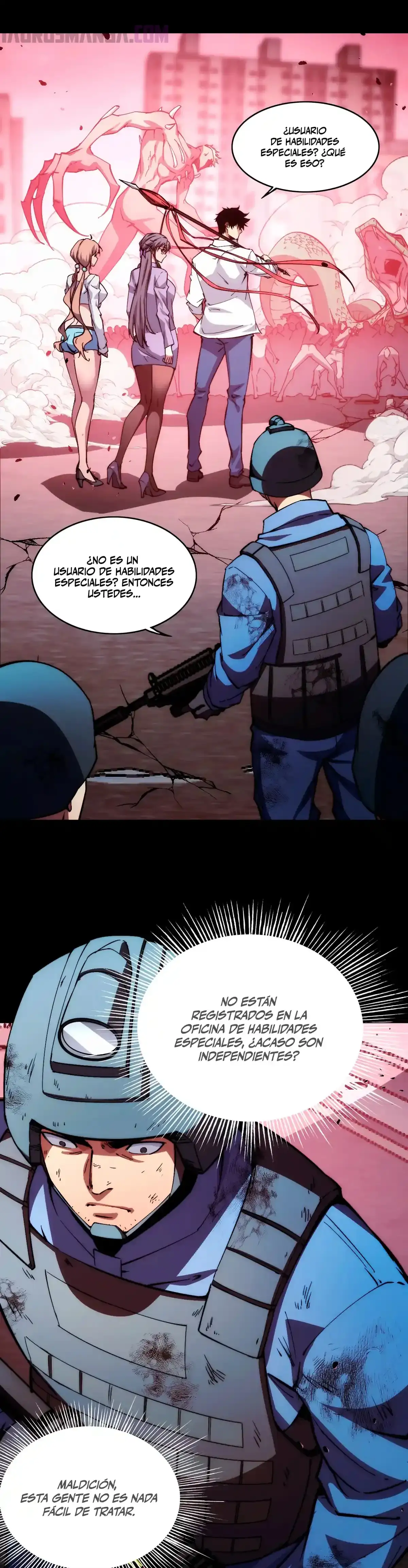 Read Apocalipsis El Estandarte del Rey Humano inclina a todas las discípulas ES Manga Online