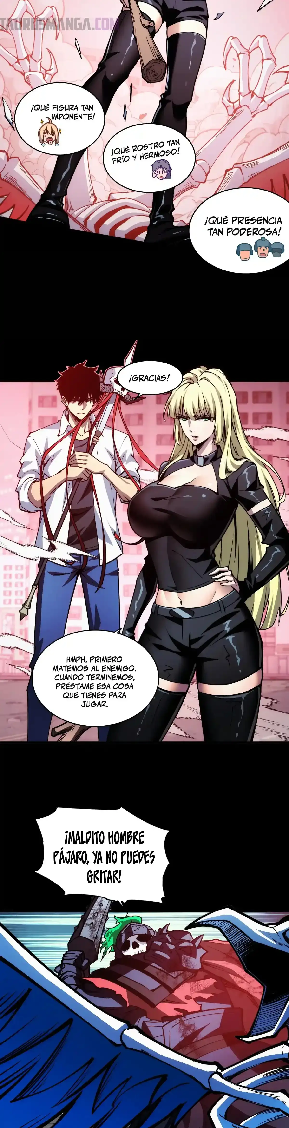 Read Apocalipsis El Estandarte del Rey Humano inclina a todas las discípulas ES Manga Online
