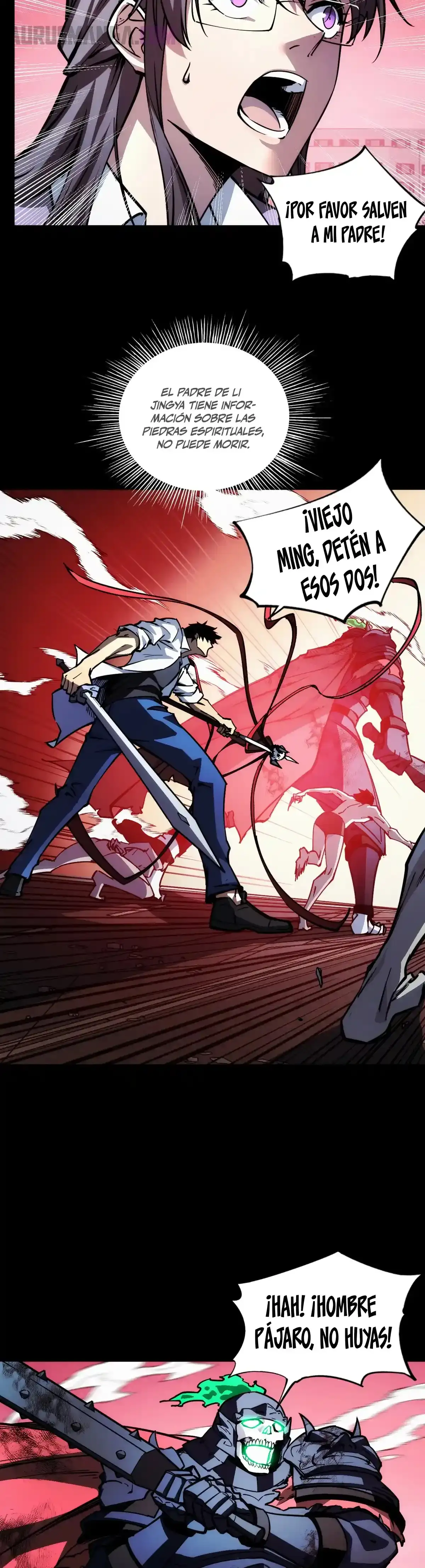Read Apocalipsis El Estandarte del Rey Humano inclina a todas las discípulas ES Manga Online