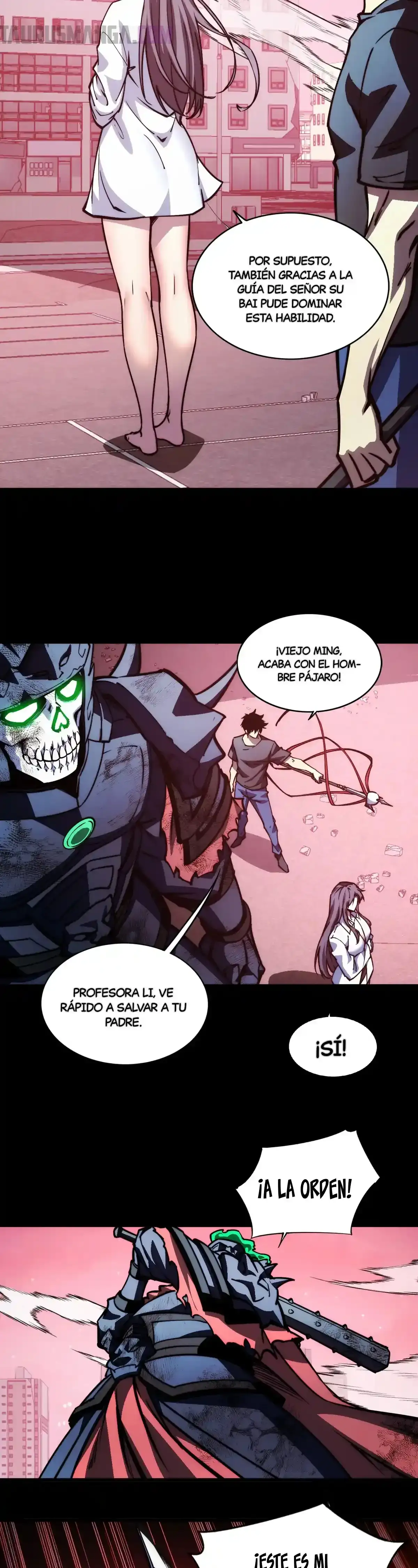 Read Apocalipsis El Estandarte del Rey Humano inclina a todas las discípulas ES Manga Online