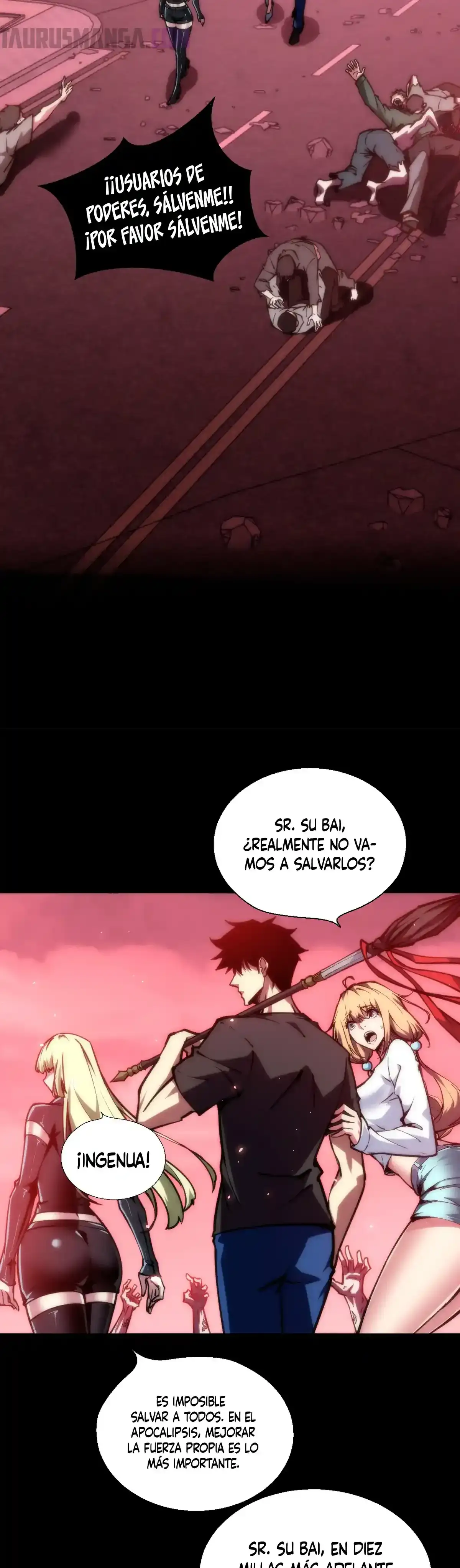 Read Apocalipsis El Estandarte del Rey Humano inclina a todas las discípulas ES Manga Online