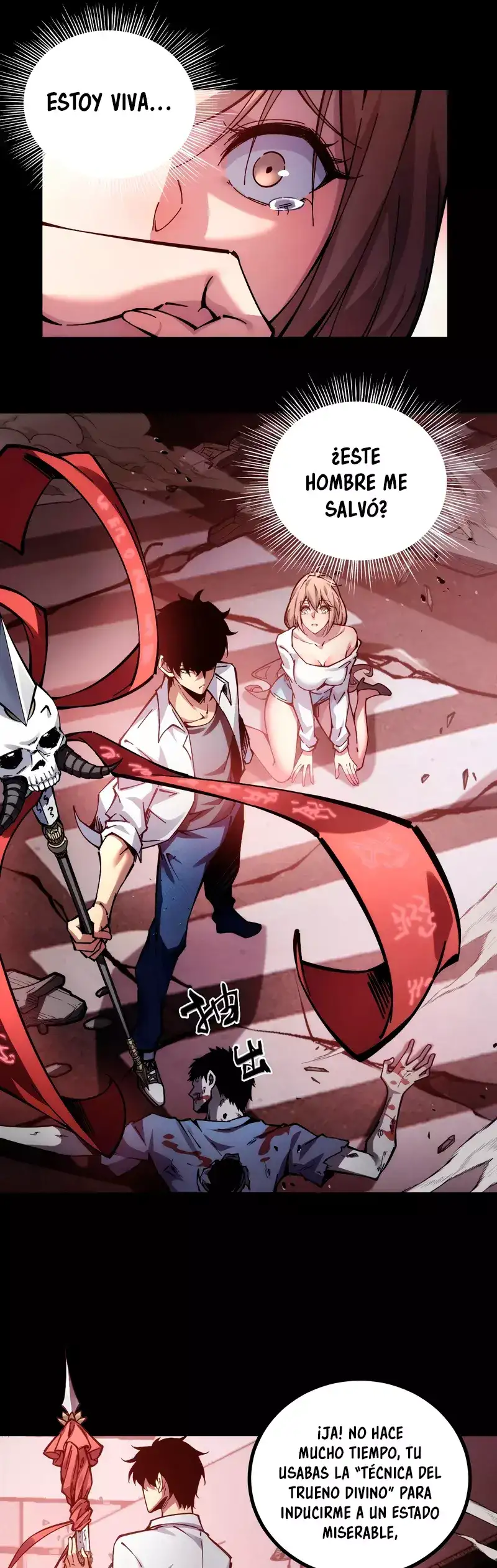 Read Apocalipsis El Estandarte del Rey Humano inclina a todas las discípulas ES Manga Online