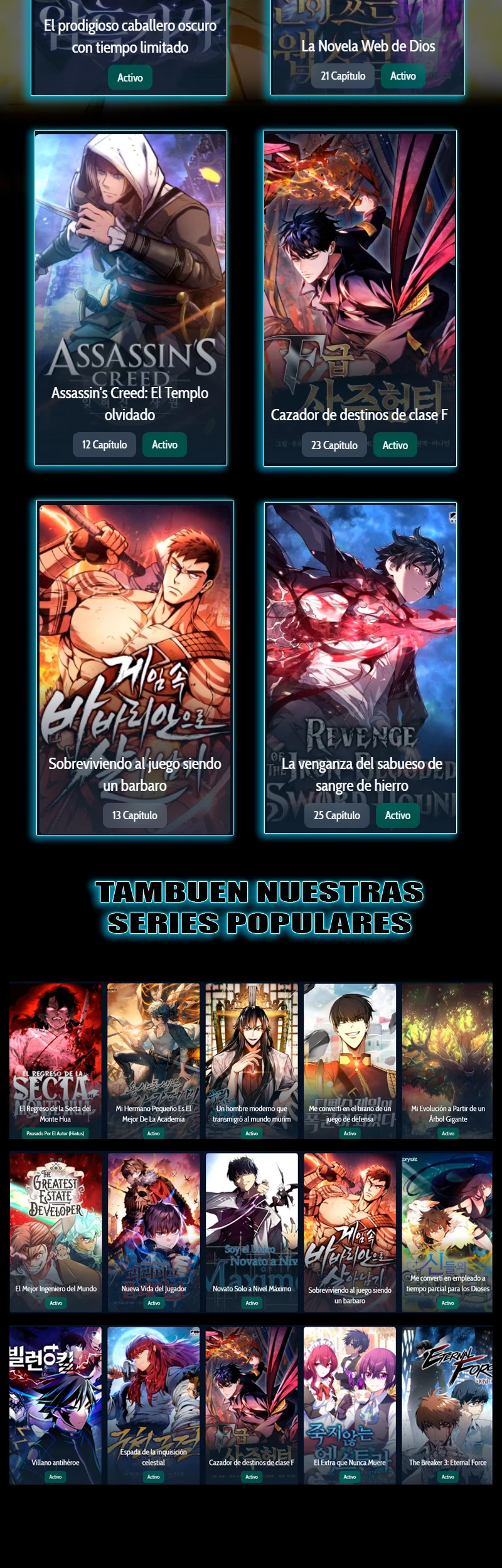 Read El Rey Caballero que regreso con un Dios ES Manga Online