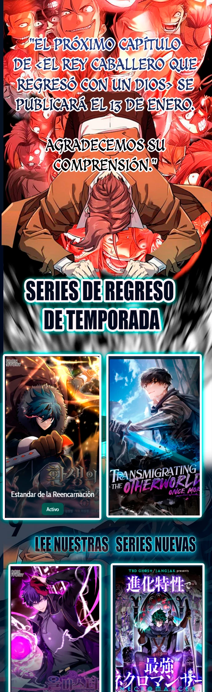 Read El Rey Caballero que regreso con un Dios ES Manga Online