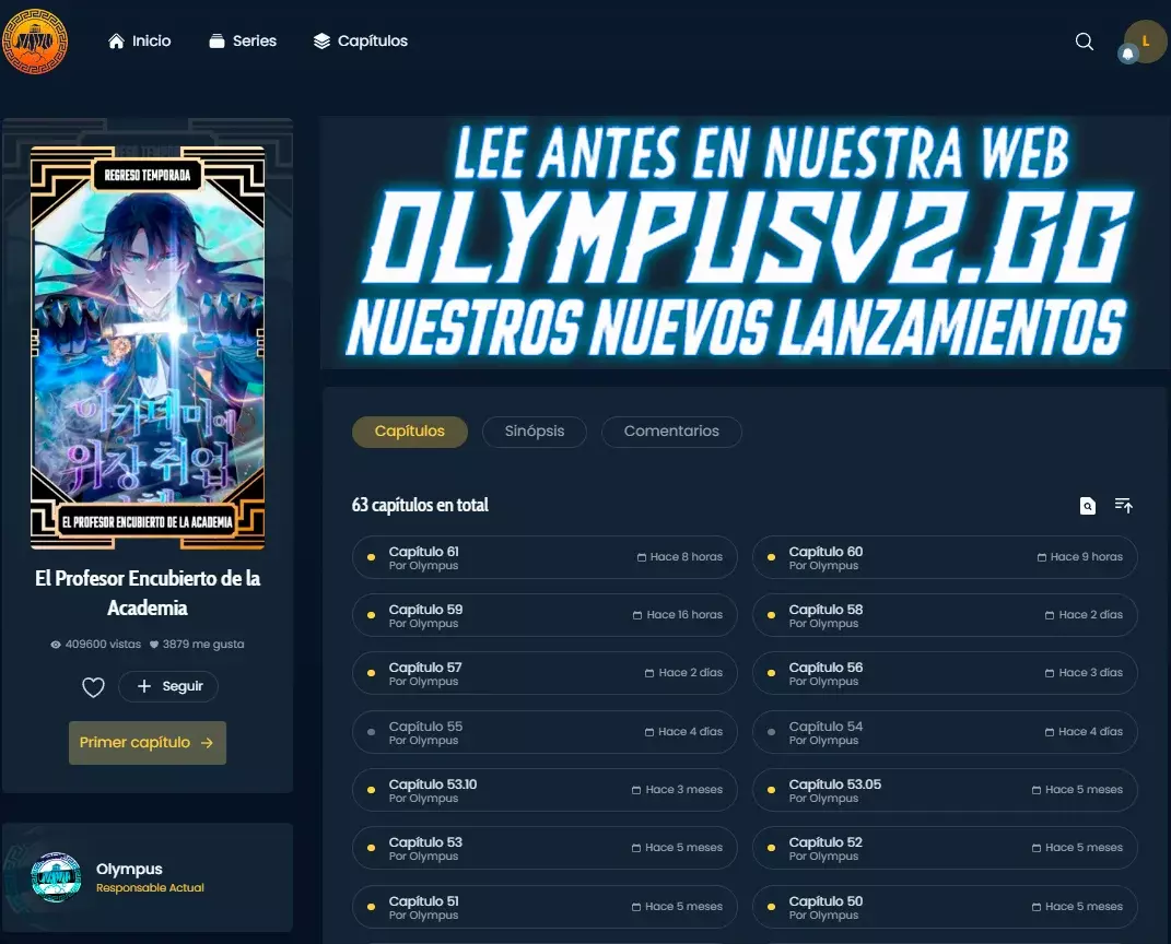Read El profesor encubierto de la Academia ES Manga Online