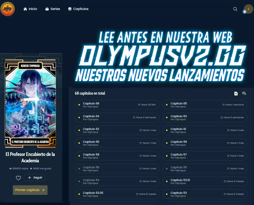 Read El profesor encubierto de la Academia ES Manga Online