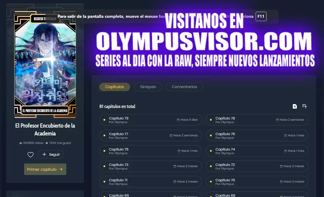 Read El profesor encubierto de la Academia ES Manga Online