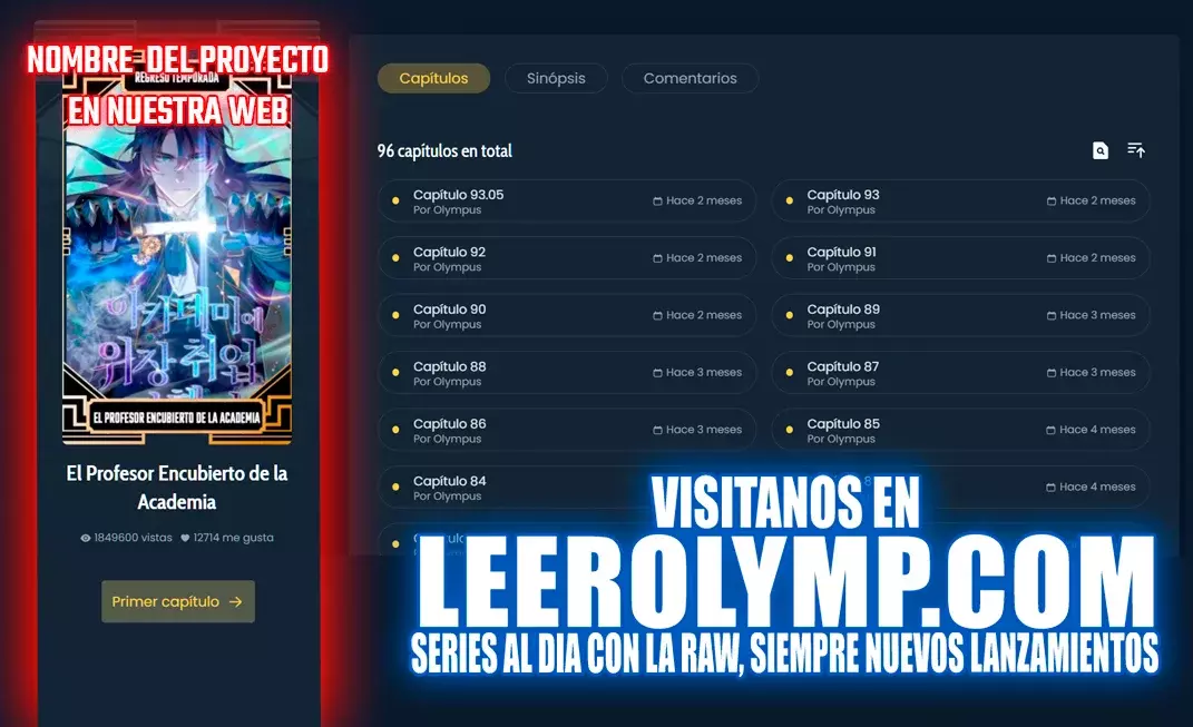 Read El profesor encubierto de la Academia ES Manga Online
