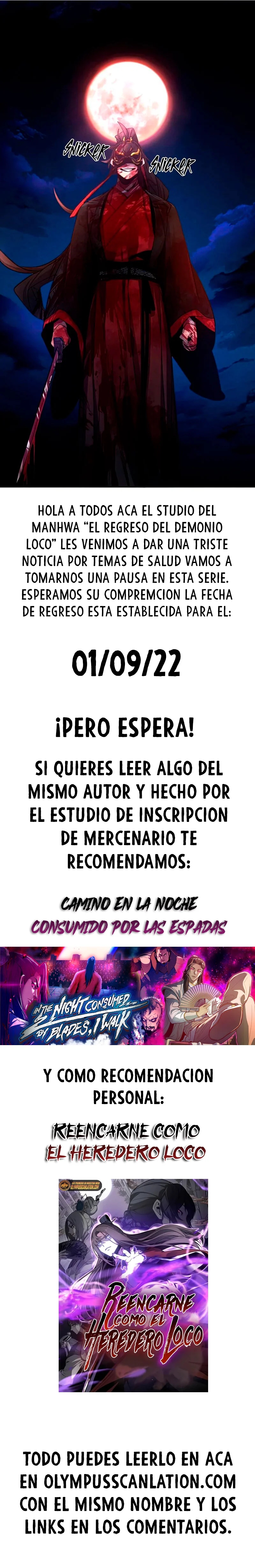 Read El regreso del demonio loco ES Manga Online