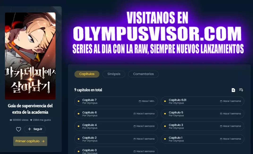 Read Guia de supervivencia del extra de la academia ES Manga Online
