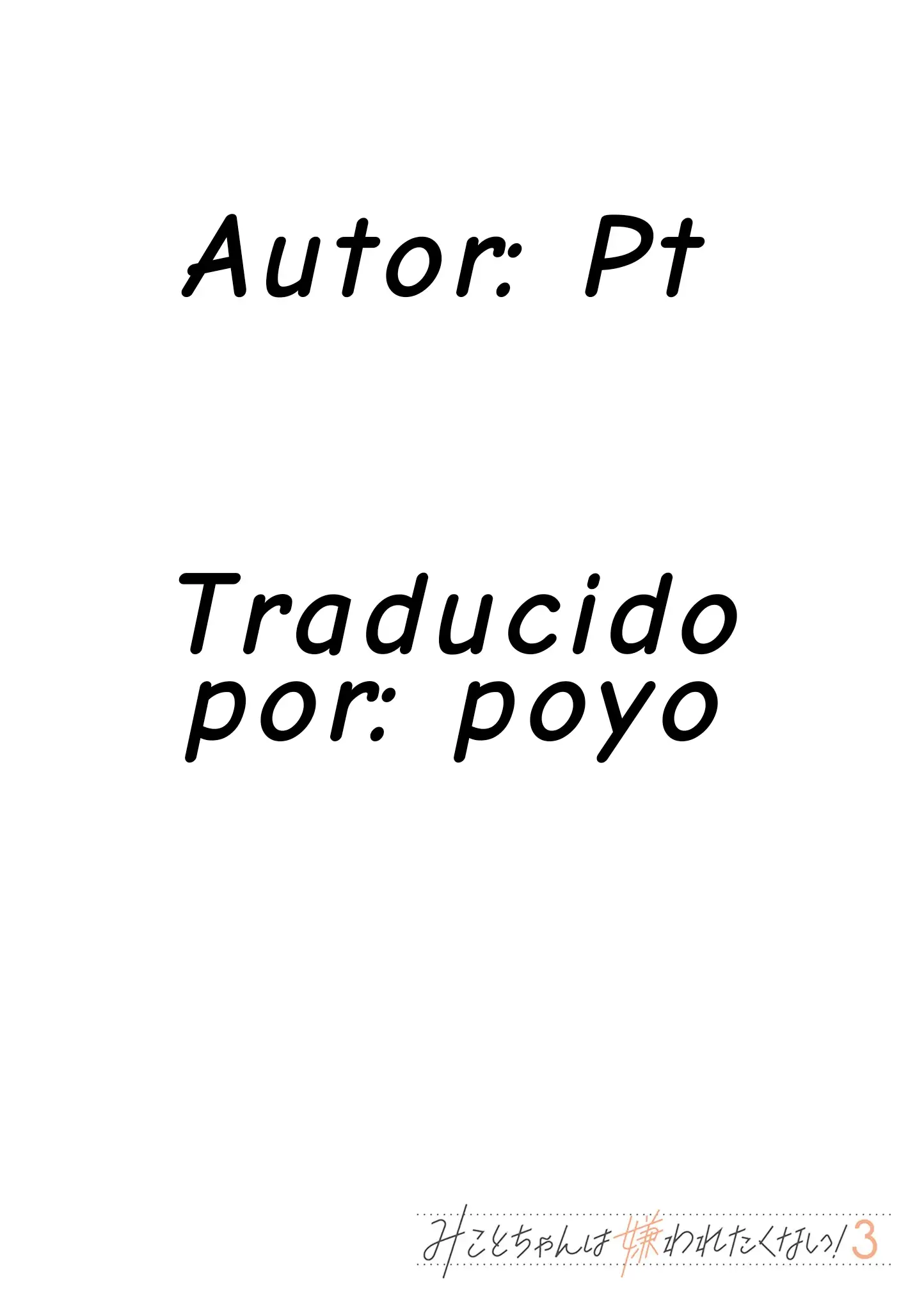 Read Mikoto chan No Quiere Ser Odiada ES Manga Online