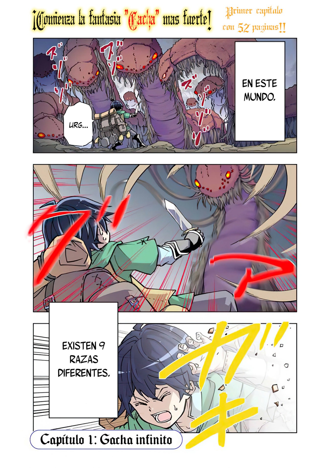 Read My Gift Lvl 9999 Unlimited Gacha ES Manga Online