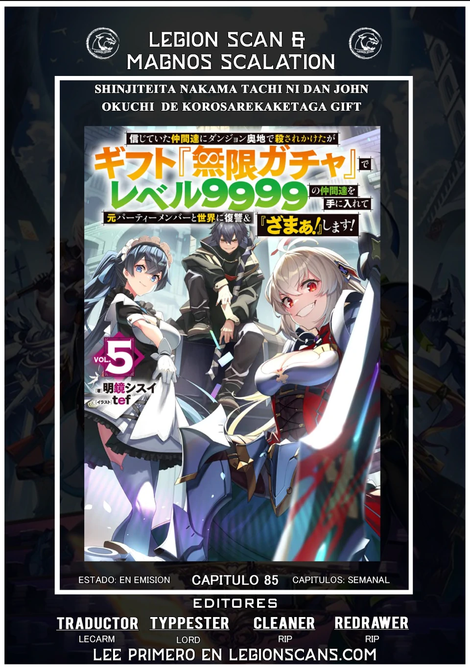 Read My Gift Lvl 9999 Unlimited Gacha ES Manga Online
