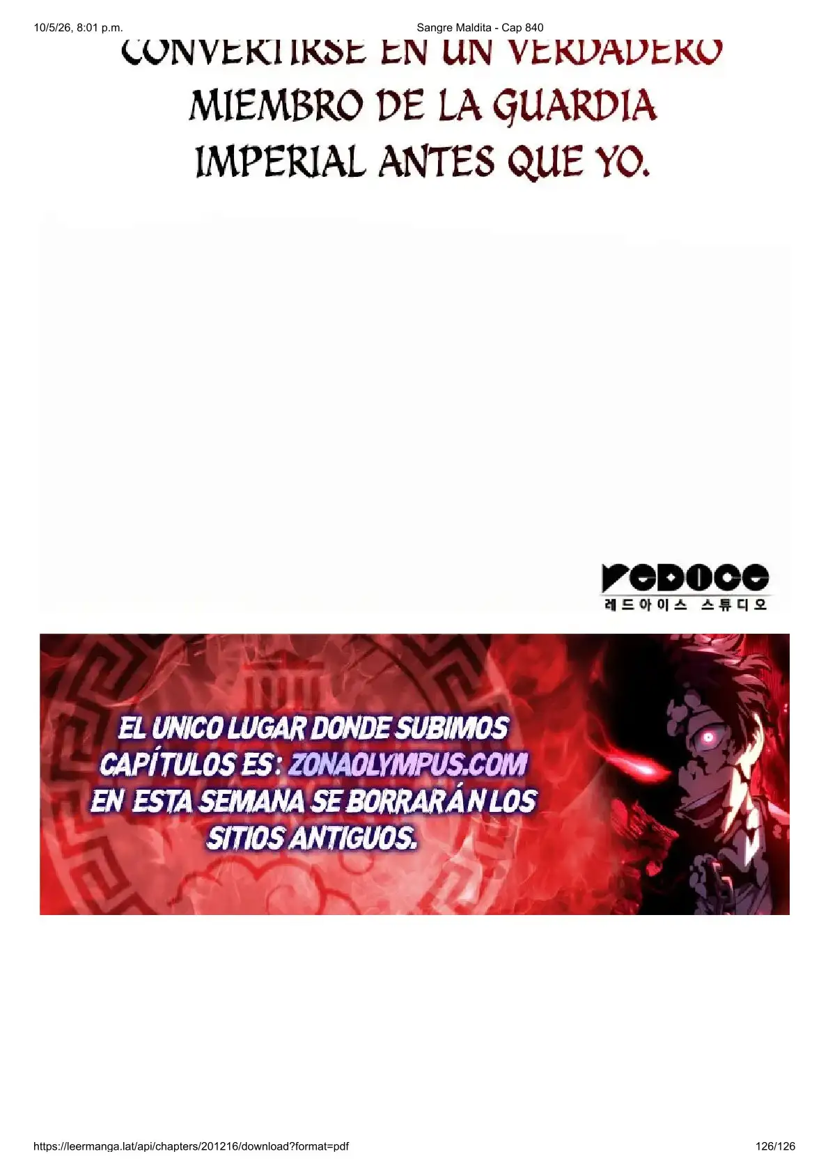 Read Sangre Maldita ES Manga Online