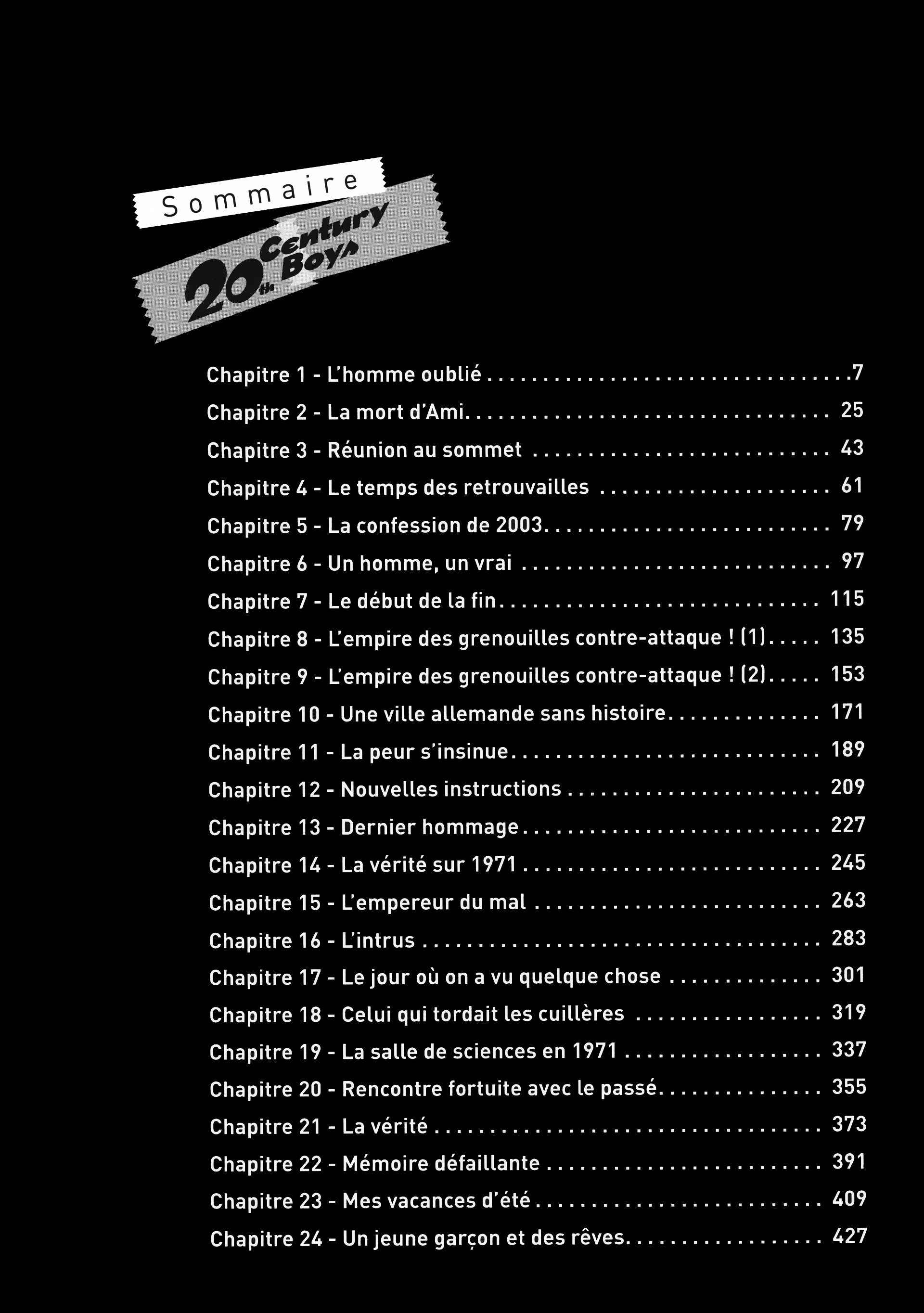 Read 20th Century Boys FR Manga Online