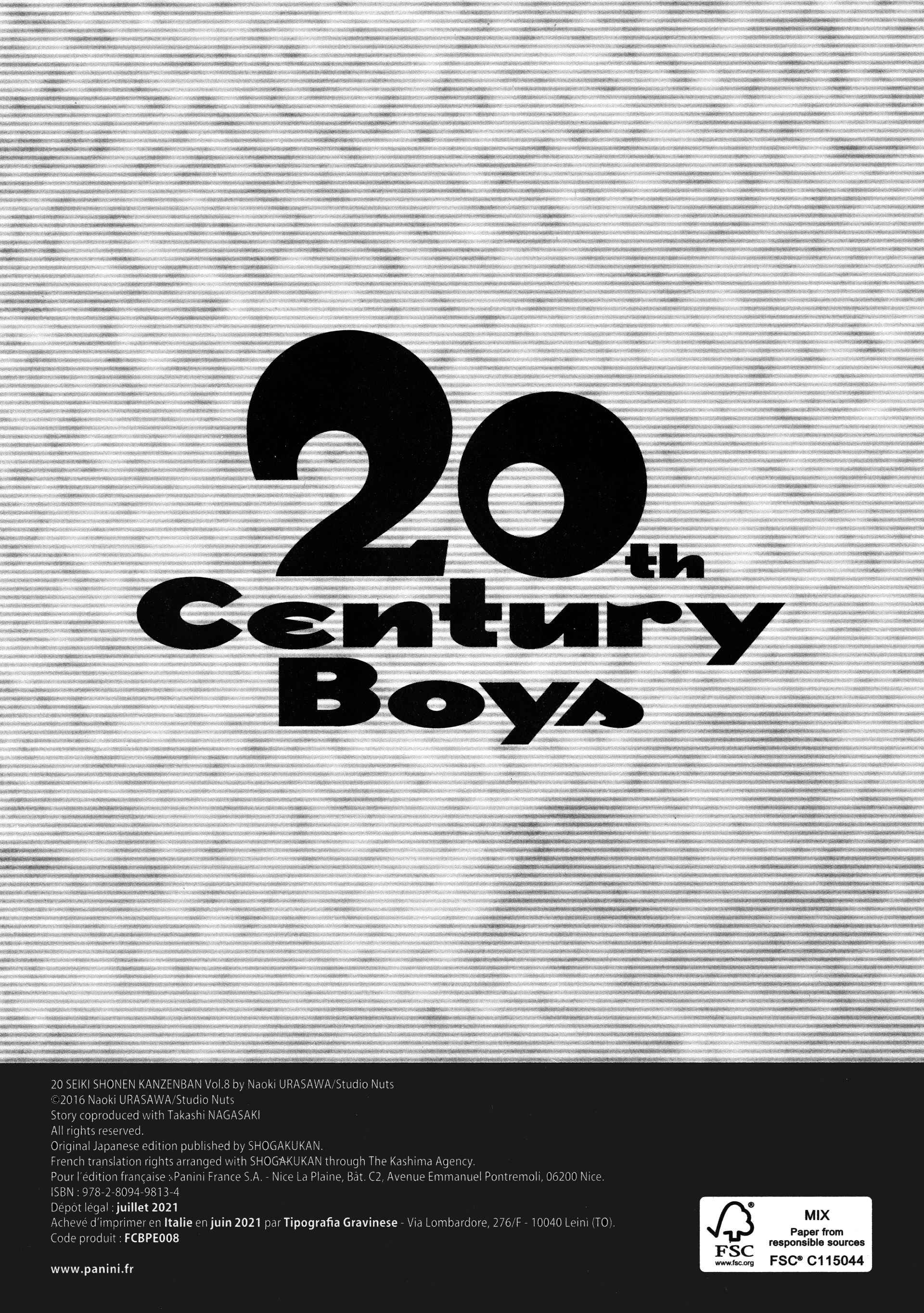 Read 20th Century Boys FR Manga Online