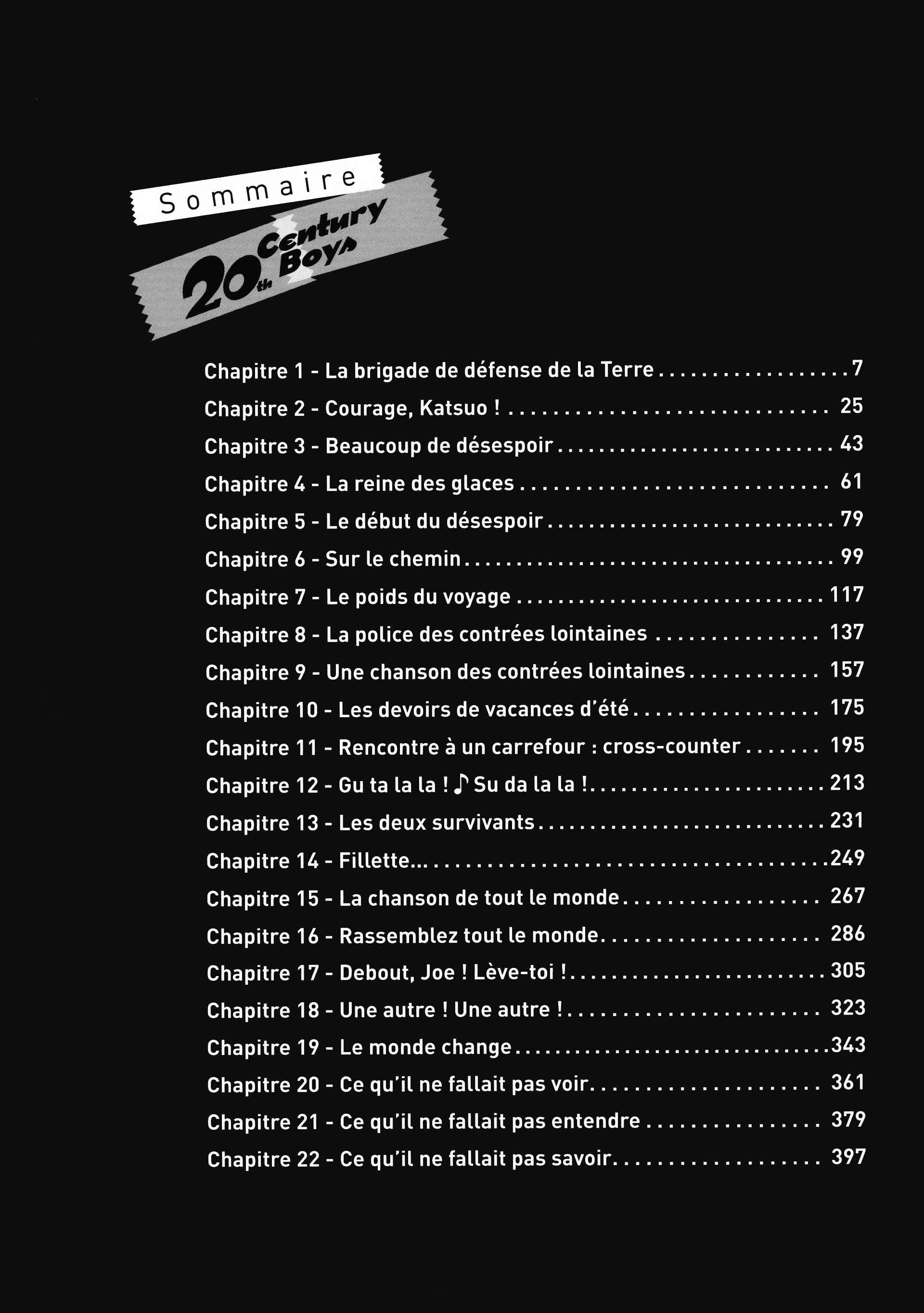 Read 20th Century Boys FR Manga Online