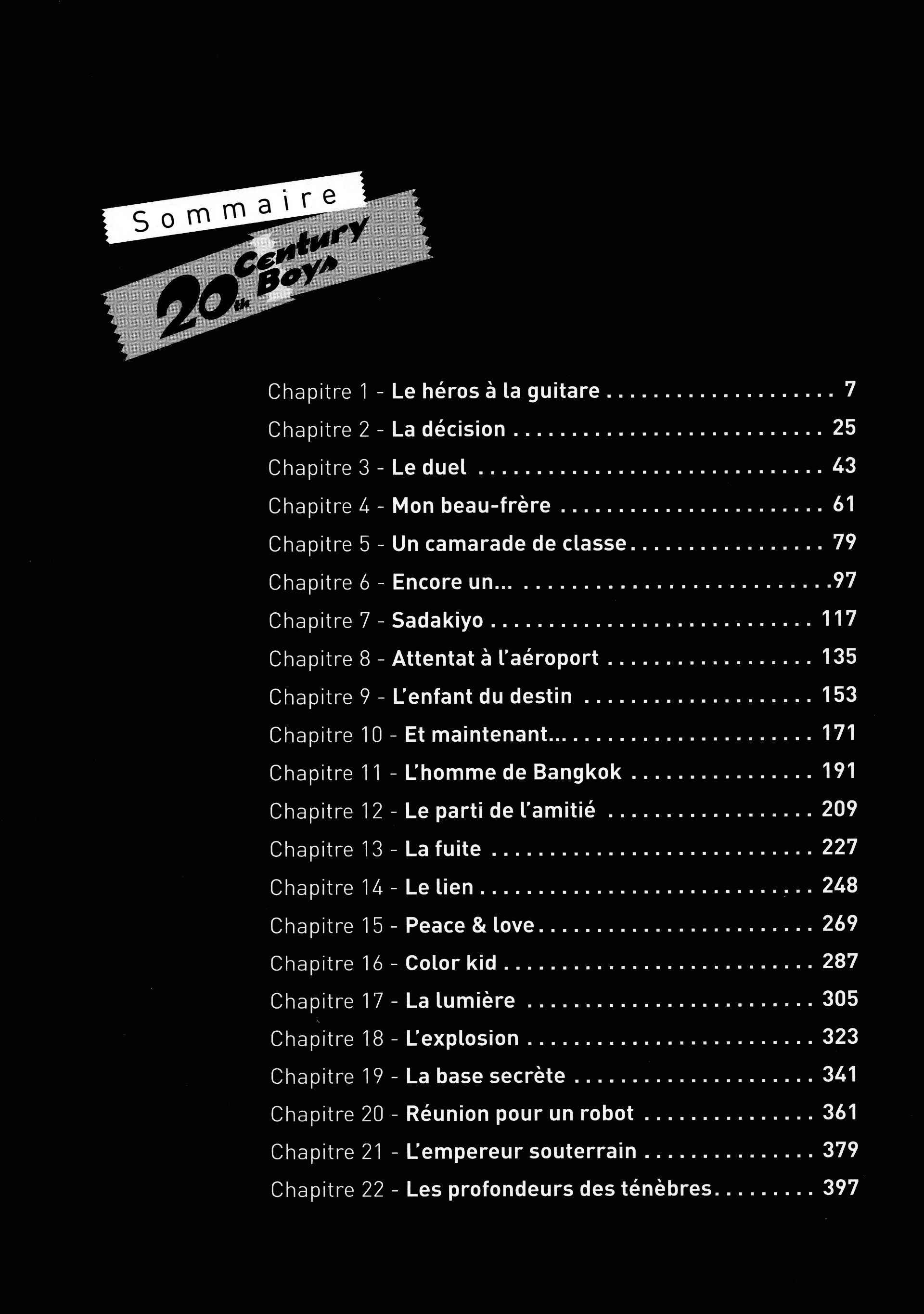Read 20th Century Boys FR Manga Online